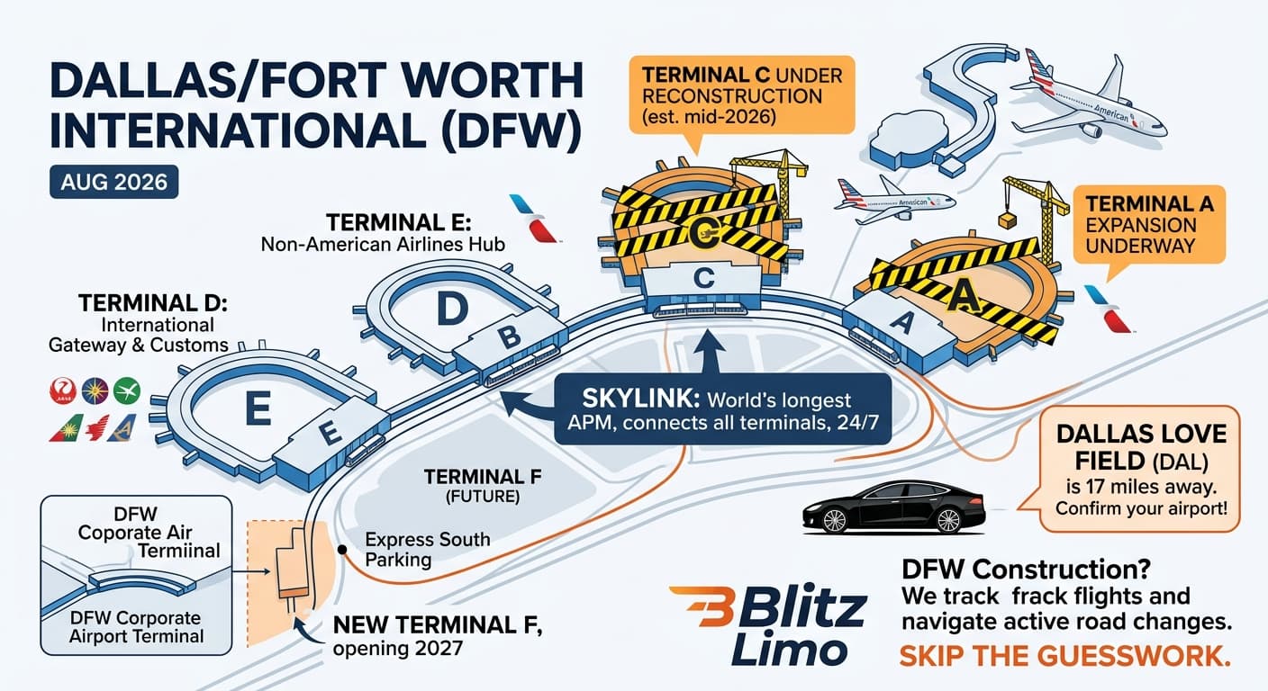 Navigating DFW Airport: A Local's Guide from Blitz Limo