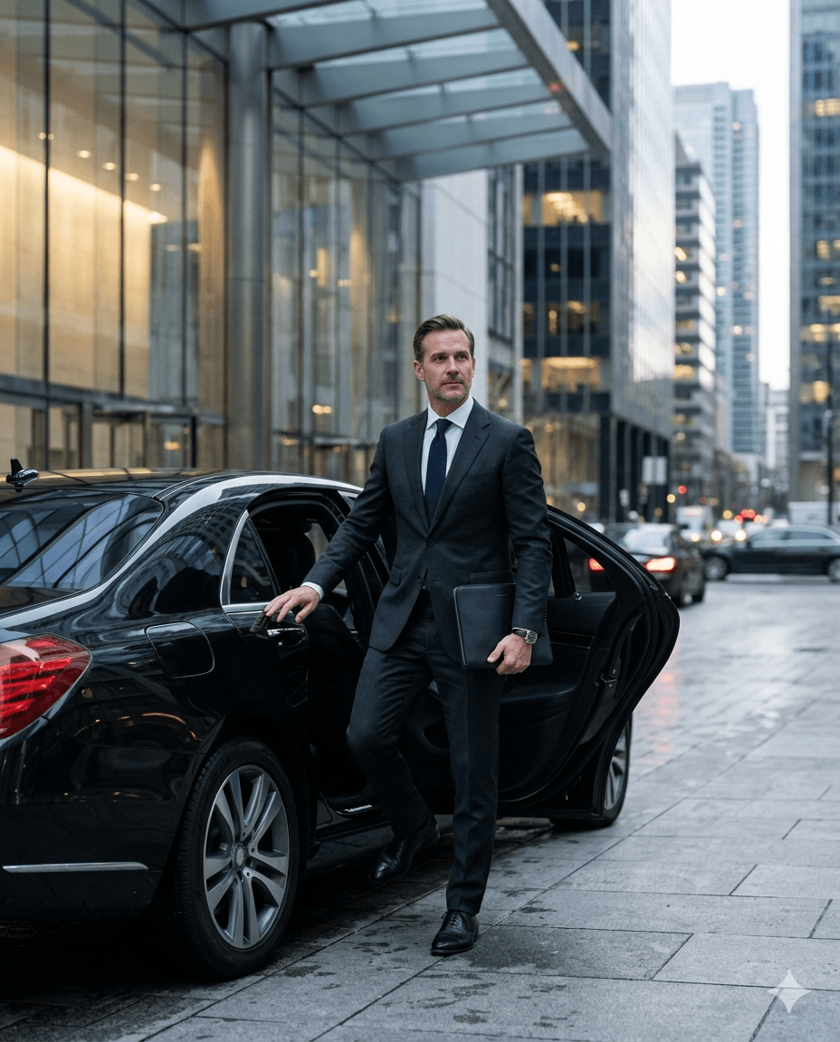 Executive black car service for corporate travel in DFW